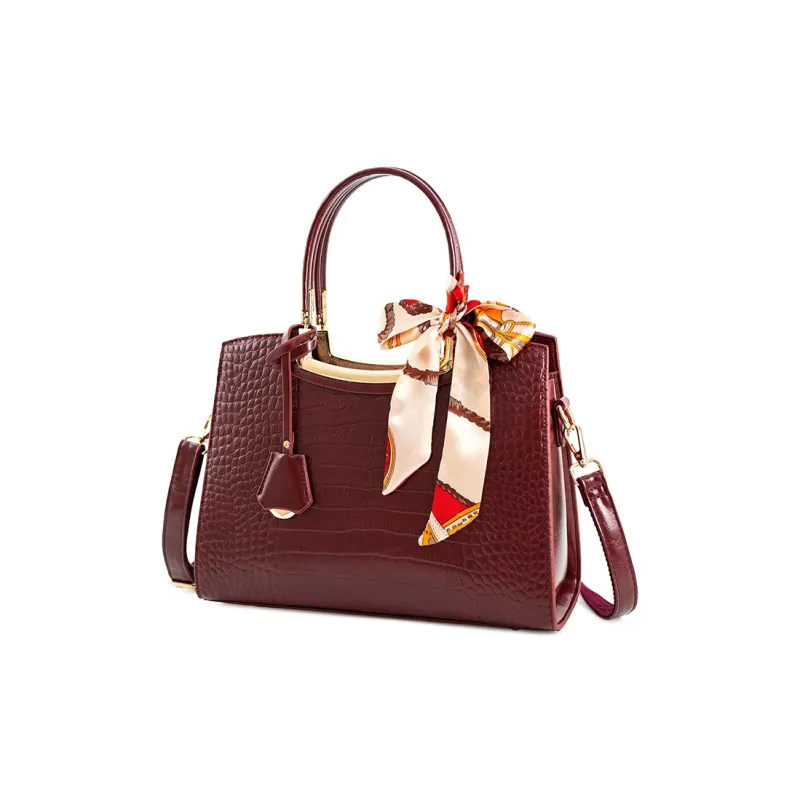 Vigno Synthetic Leather Tote Shoulder Bag, Crossbody Bag, Handbag Regular Women's Red-2