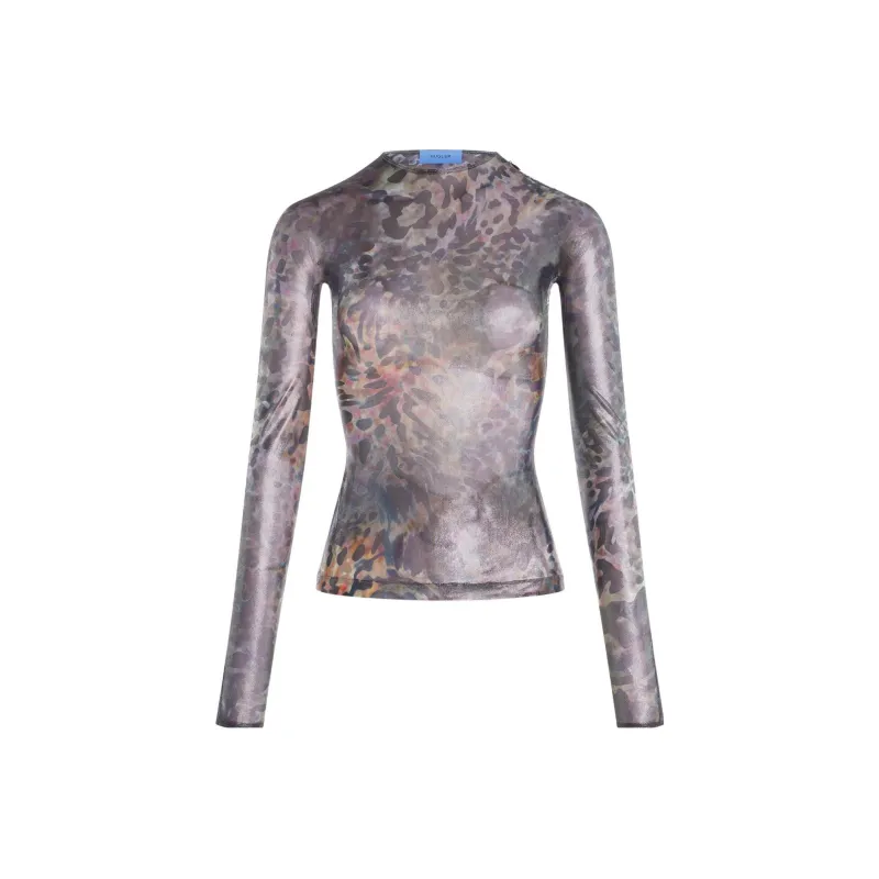 Mugler FW23 T-Shirt Unisex Leopard-0