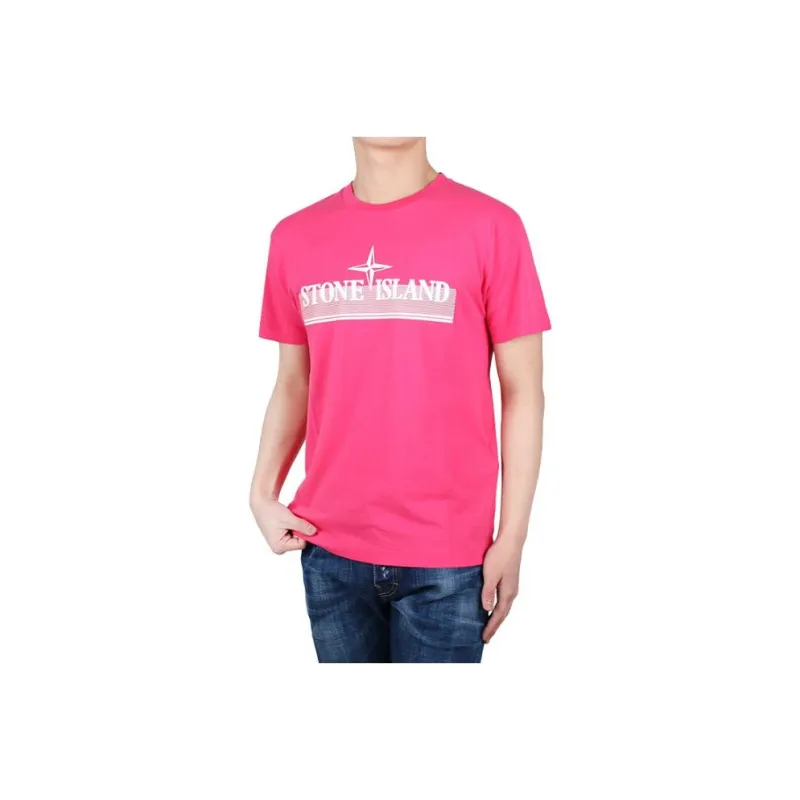 STONE ISLAND T Shirt Men's Pink-0