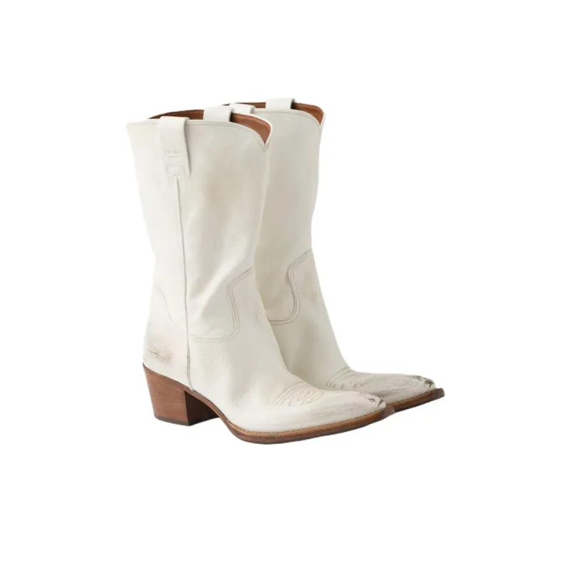 PRADA Ankle Boots 4.5cm Women's White-2