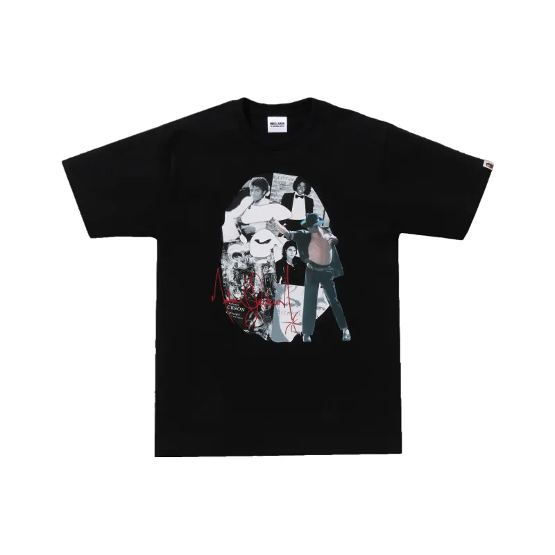 Bape X Michael Jackson Album Jacket Ape Head Tee-0