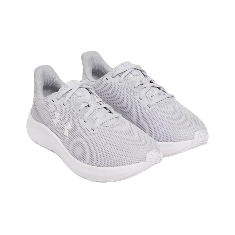 Under Armour Charged Pursuit 4 Breathable And Lightweight Low Top Casual Running Shoes Women's Gray-3