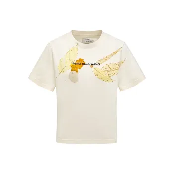 Feng Chen Wang Logo embroidered Cotton T shirt