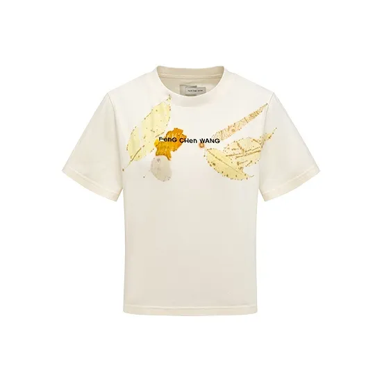 Feng Chen Wang Logo-embroidered Cotton T-shirt-0