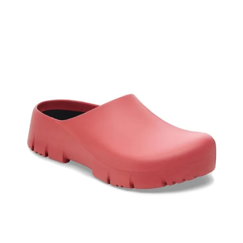Birkenstock Slip Resistant Closed Toe Slippers Unisex Red Regular Loose Fit-1