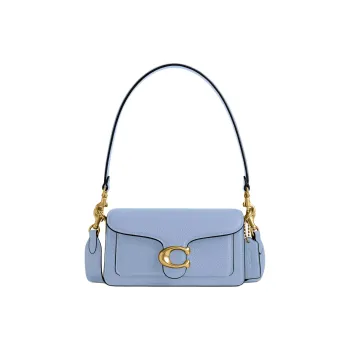 COACH Tabby Leather Crossbody Bag Shoulder Bag Small Size Women's Blue
