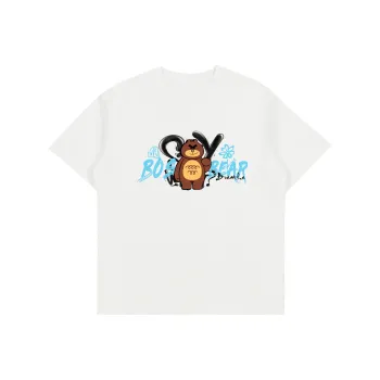 BOS BEAR T Shirts Unisex White