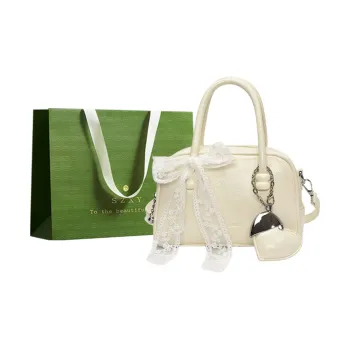 Three Ducklings PU Shoulder Bag Crossbody Bag Handbag Regular Women's White/Silver/Blue/Pink/Black