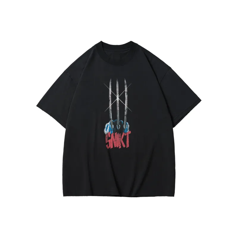 XVESSEL X MARVEL/Marvel Co branded Series T Shirts Unisex Black-0