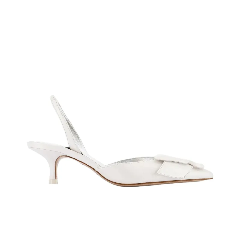 Sophia Webster Blair Slim Heel High Heels 4cm Women's White-1