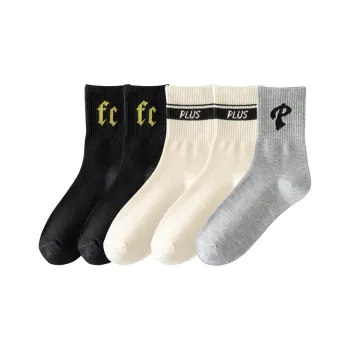 Cotton Gene Mid Calf Socks Men's 5 Pack