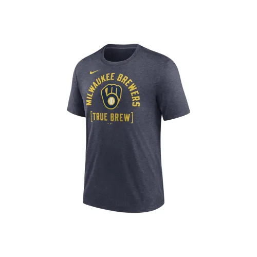 Nike Milwaukee Brewers Swing Big T-Shirt Men's Marine Blue