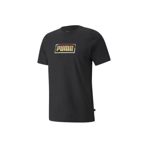 PUMA GRAPHIC METALLIC T-Shirts Men Black