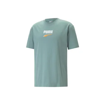 PUMA PUMA Downtown DOWNTOWN Logo Tee T-Shirt Men's Green