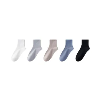 MIIOW Mid Calf Socks Unisex 5 Pack