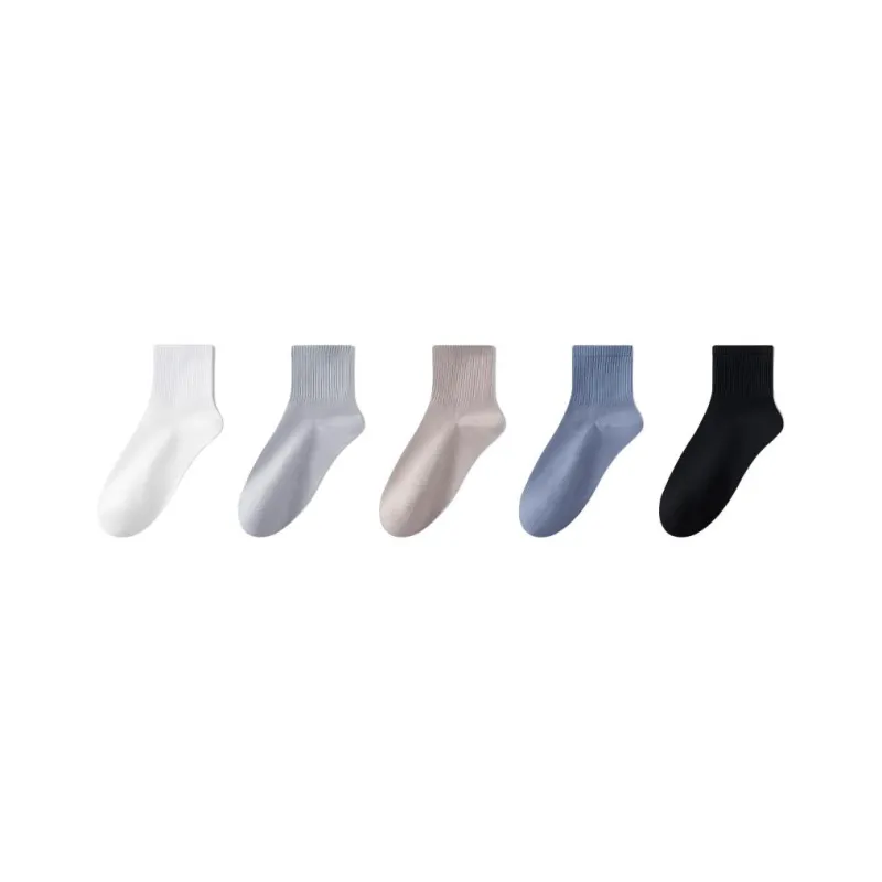 MIIOW Mid Calf Socks Unisex 5 Pack-0