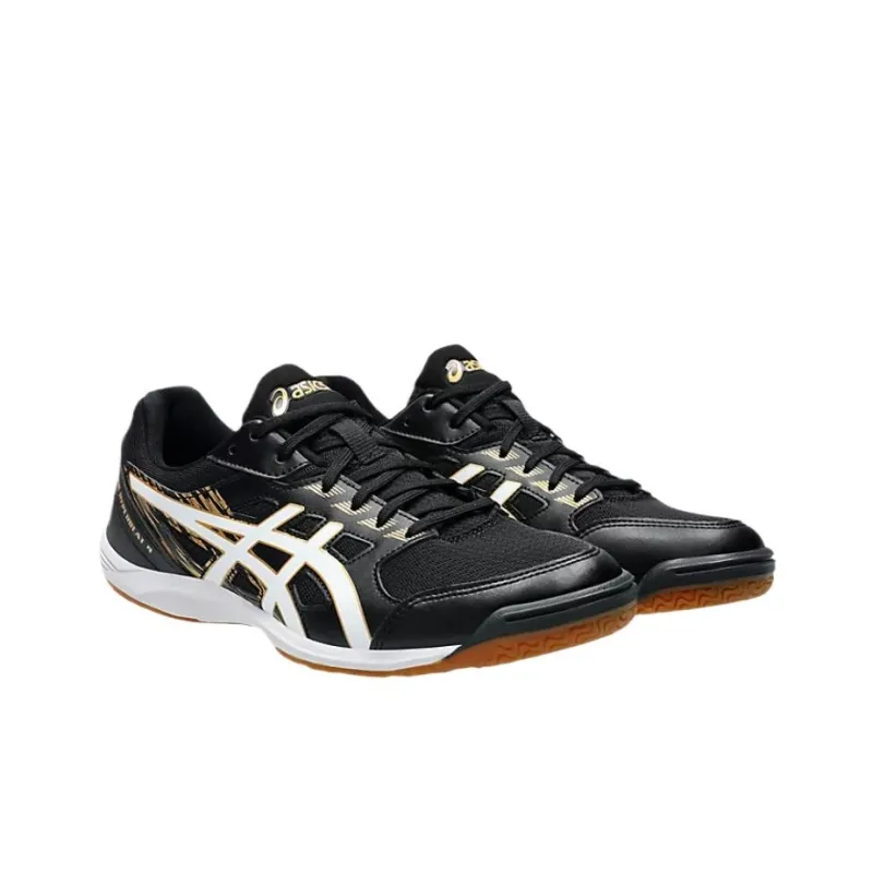 Asics Attack Hyperbeat 4 Wear Resistant Functionality Low Top Table Tennis Shoes Men's Black White-2