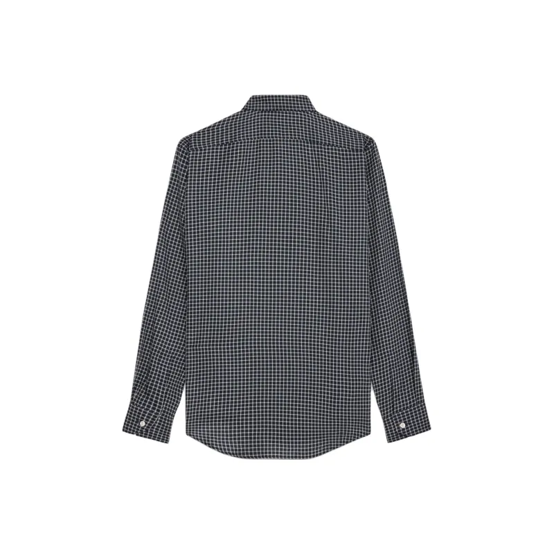 CELINE Check Loose Long Sleeve Shirt-1
