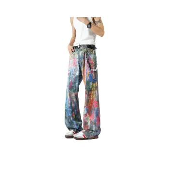PAINT STAIN Jeans Unisex Rich Multicolor Presentation