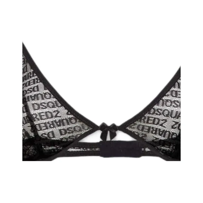 DSQUARED 2 Allover Logo Triangle Bra-2