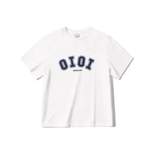 오아이오아이컬렉션 화이트 남녀공용 티셔츠