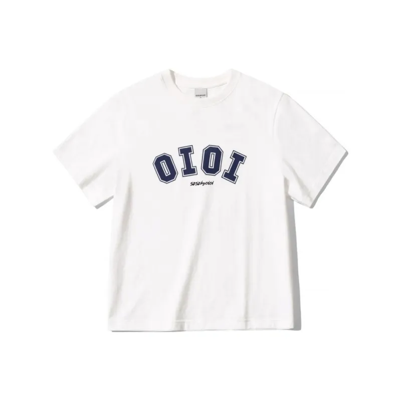 5252 BY O!Oi Drop Shoulder Sleeve T Shirt Unisex White-0