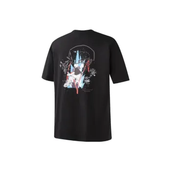 NBA Drop Shoulder Sleeve T-Shirt Unisex Black