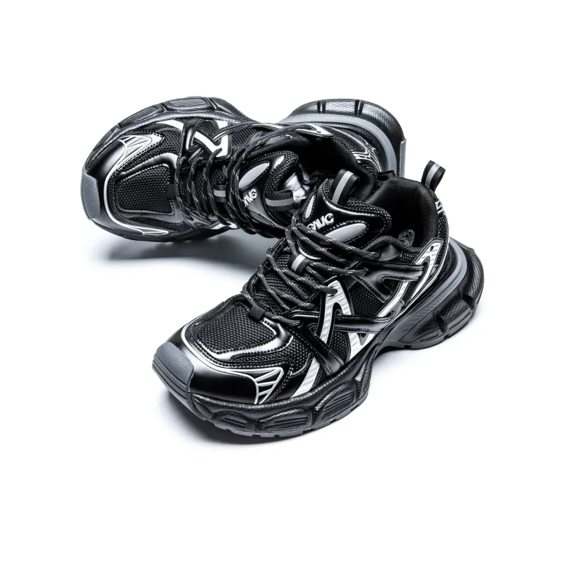 KUX Space Ship Cushioning Anti Slip Wear Resistant Breathable Height Increasing Low Top Chunky Sneakers Unisex-20