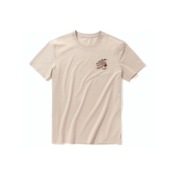 Mr.Bu T Shirt Men's Elegant Beige Apricot-0