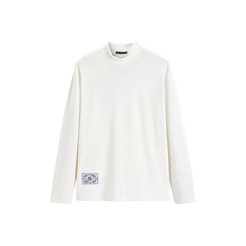 PEACEBIRD T Shirts Men White-0