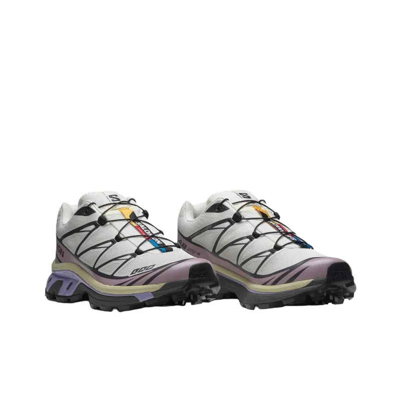 SALOMON XT 6 Anti Slip Wear Resistant Low Top Casual Running Shoes Women's Taro Purple-2