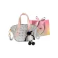 Silver with Charm-Shopping Bag
