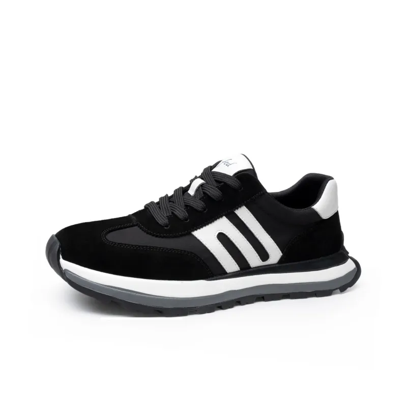 FED Casual Shoes Men Low Top Black/White-1