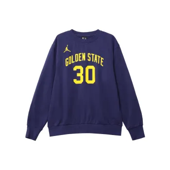JORDAN Nba Golden State Warriors Stephen Curry Fleece Loose Fit Sweatshirt