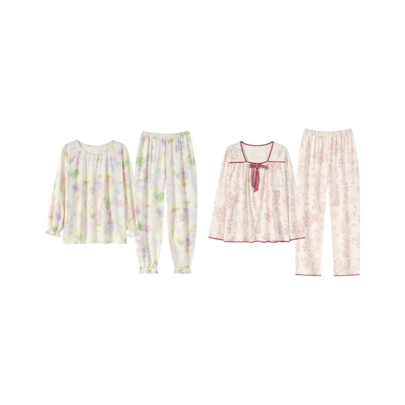 Herbal Primer Pajama Set Women's Combo Set-33