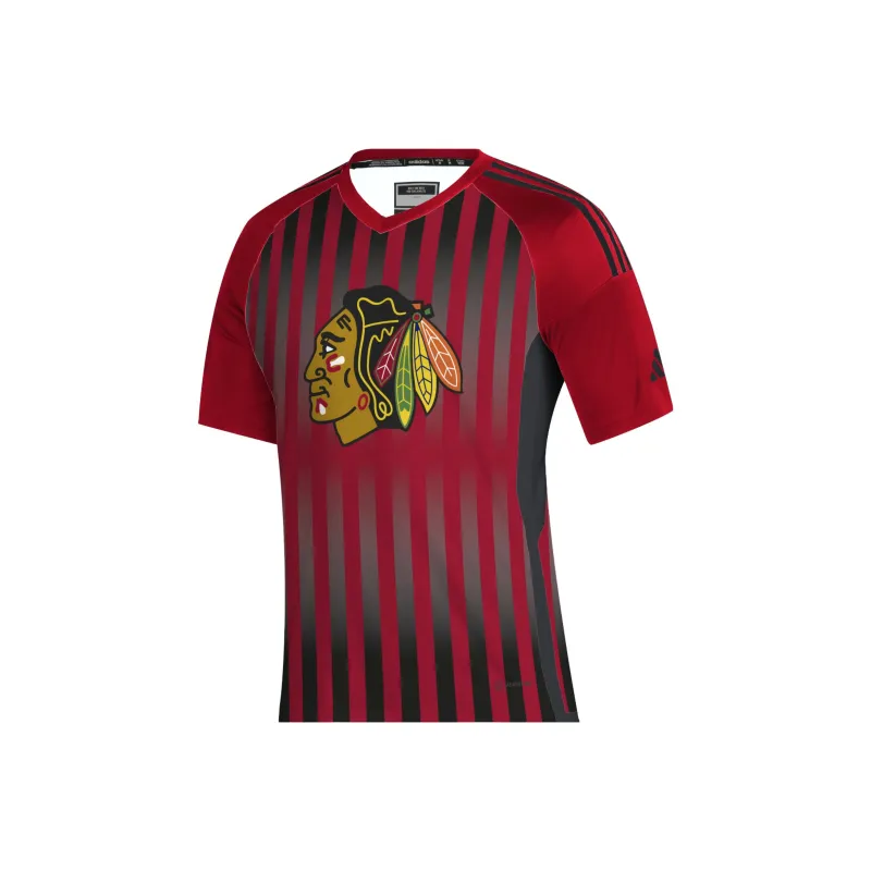 Adidas Blackhawks Hockey Tee-0