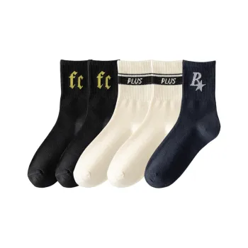 Cotton Gene Mid Calf Socks Men's 5 Pack