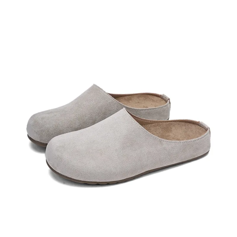XMISTUO Quiet Abrasion Resistant Slip Resistant Wrap toe Slippers Women's-8