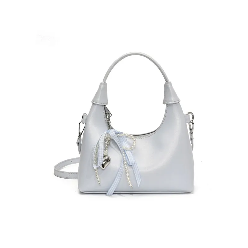 ROUNDOT PU Crossbody One Shoulder Handbags Regular Women's White/Silver/Black/Blue/Pink-21