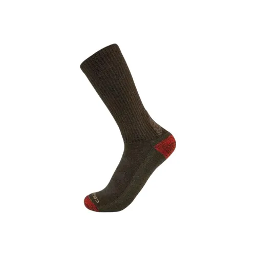 Carhartt Mid Calf Socks Men's 1 Pack Brown