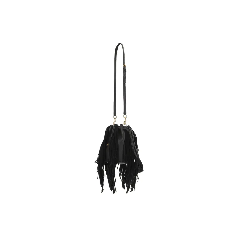 Valentino Calfskin Bucket Bags Shoulder Bags Women's Black-1