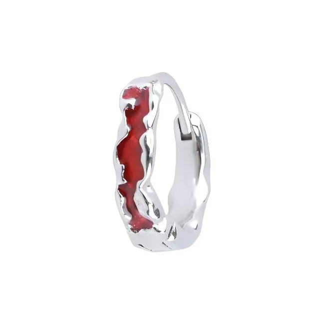 QIANFANGDAHUANGYE Oil Drip Earrings Unisex-0