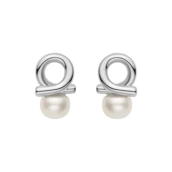ZHOUBAIFU Pearl Stud Earrings Unisex-0