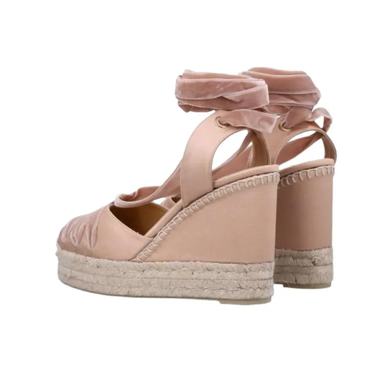 Castañer Wedge Heel High Heels Women's Pink-2