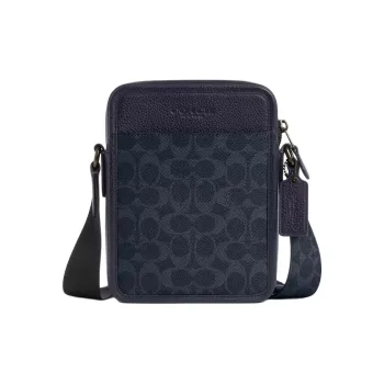 COACH Sullivan Canvas Crossbody Bag, Shoulder Bag Trumpets Men's Blue
