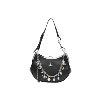 Vivienne Westwood Calfskin Shoulder Bag Women's Black