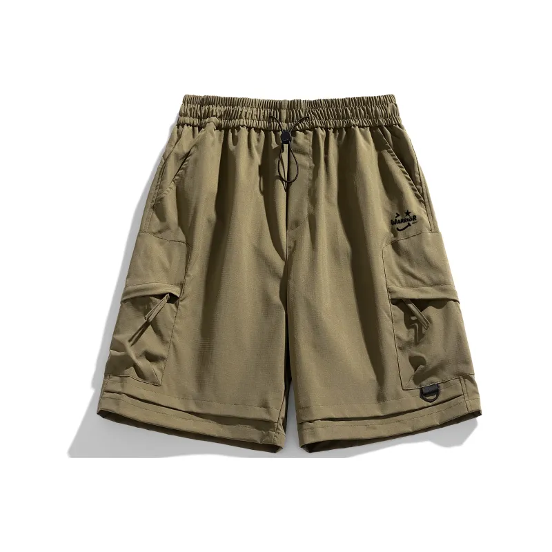 Warrior Huichao Riding The Wind Collection Cargo Shorts Unisex Dark Purple-26