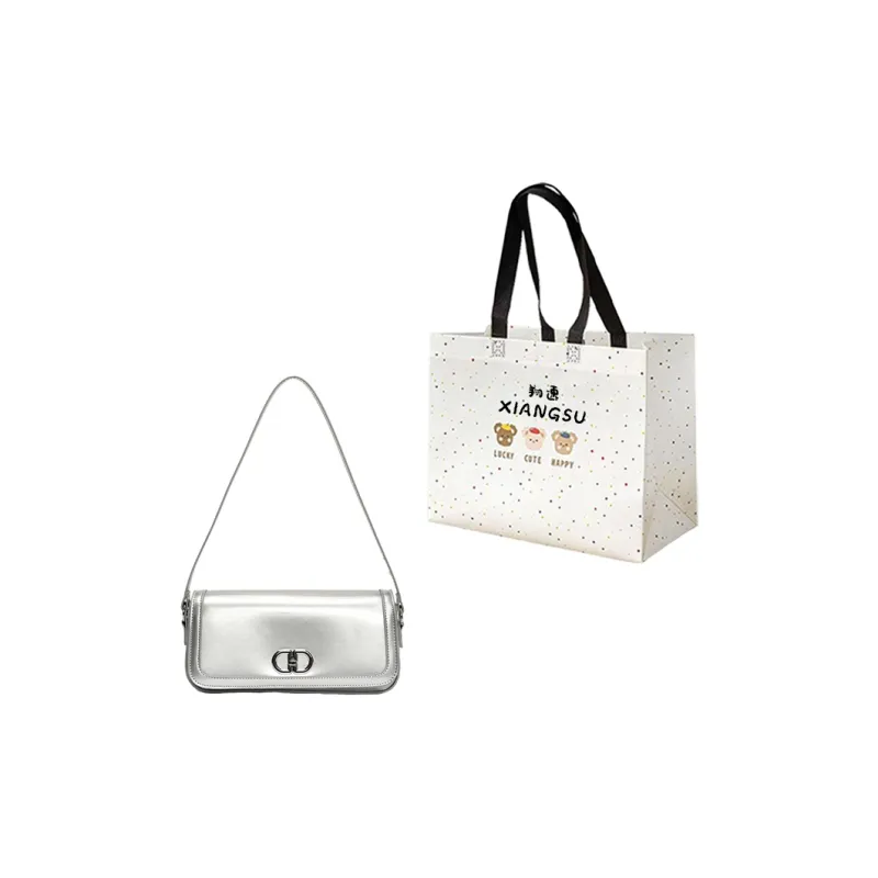 XIANGSU PU Shoulder Bag Regular Women's White/Silver/Black/Pink/Green/Red-6