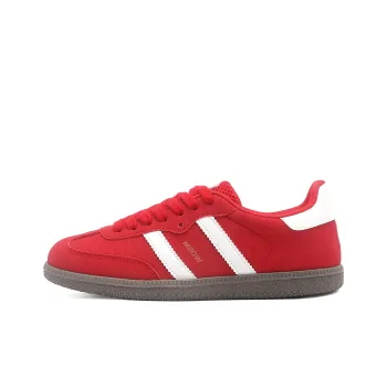 MIIOW German Army Trainers Lightweight Low Top Skateboard Shoes Women's Red