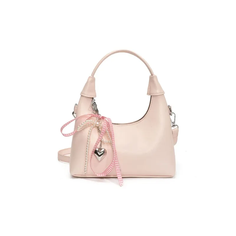 ROUNDOT PU Crossbody One Shoulder Handbags Regular Women's White/Silver/Black/Blue/Pink-28